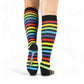 RADIANT RAINBOW STRIPES KNEE SOCKS BY FOOTCLOTHES