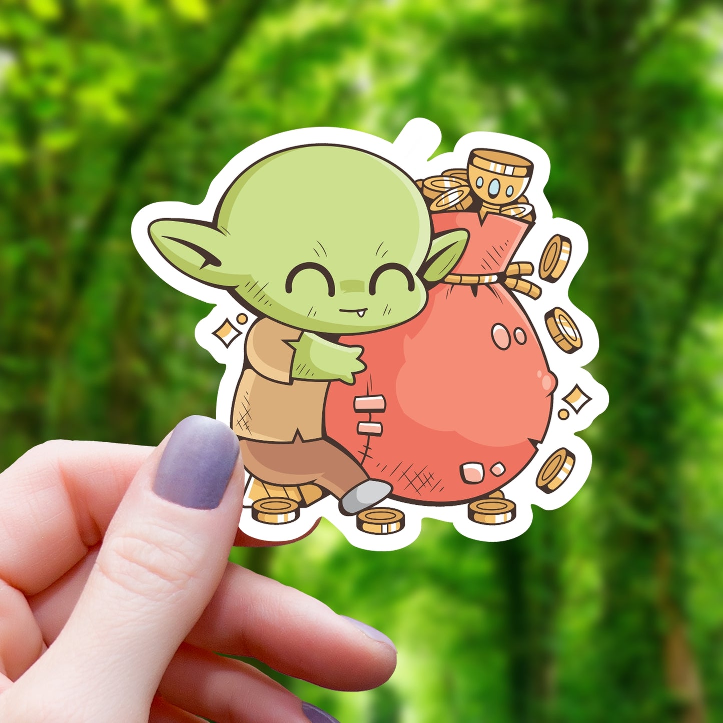 TREASURE STEALING GOBLIN STICKER