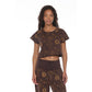 CELESTIAL CROP TEE (BROWN/GOLD)