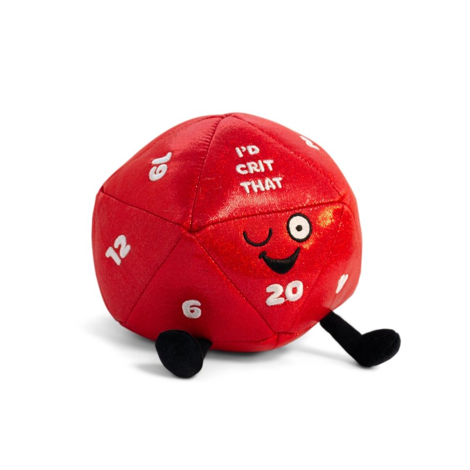 PUNCHKINS I'D CRIT THAT GAMING D20 PLUSH