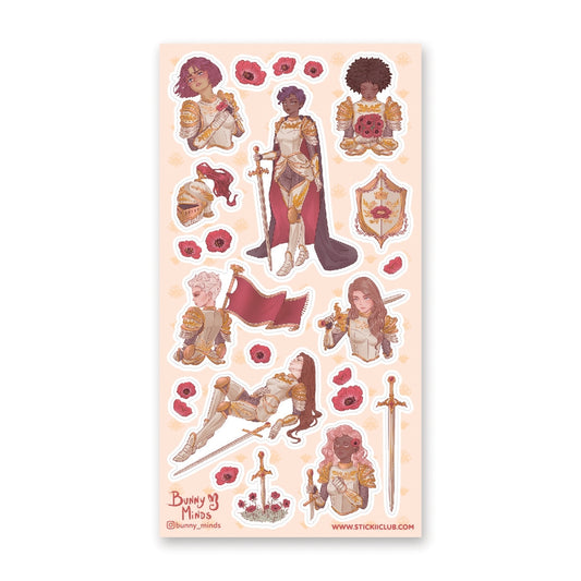 FLOWER AND FURY STICKER SHEET