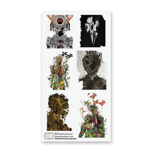 BONES IN BLOOM STICKER SHEET