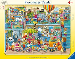 RAVENSBURGER CHILDREN'S FRAME PUZZLE ANIMAL TOY STORE 35 PC