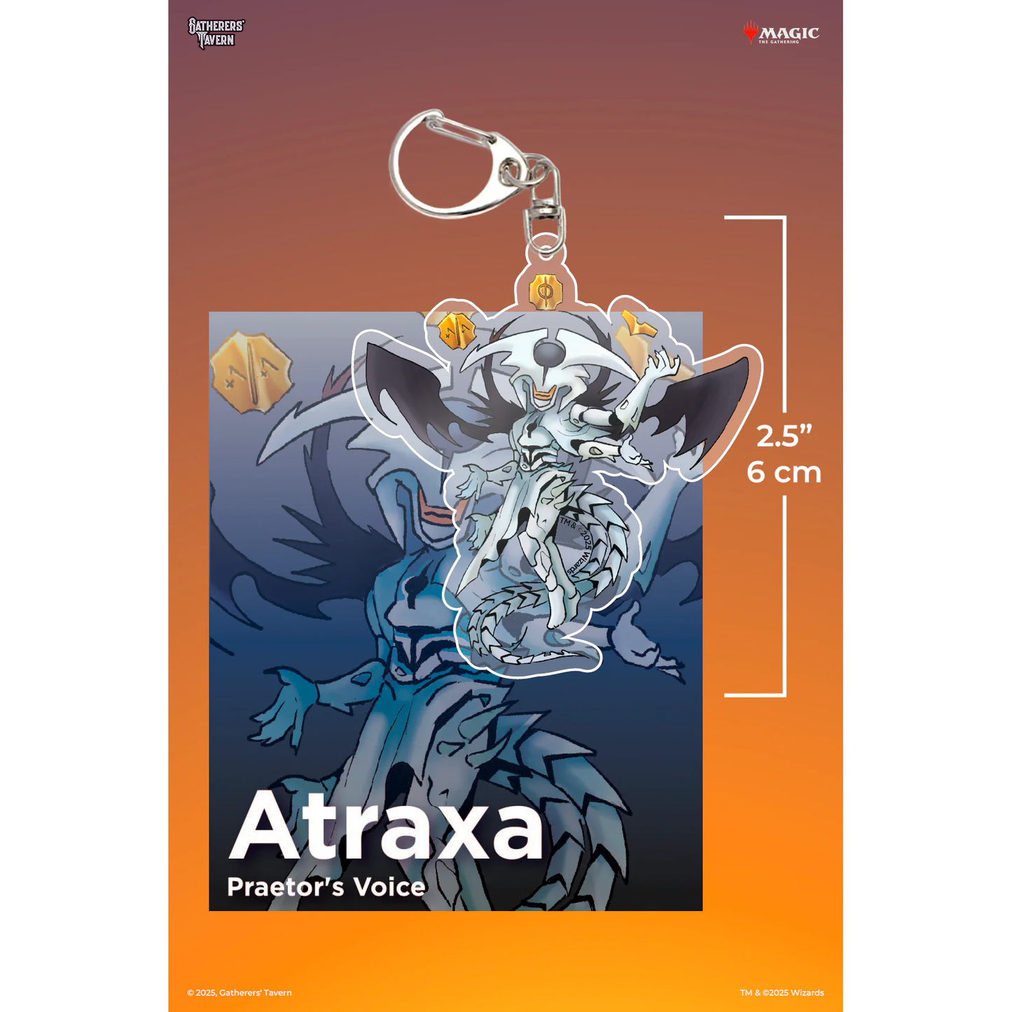 MTG COMMANDERS ACRYLIC KEYCHAIN