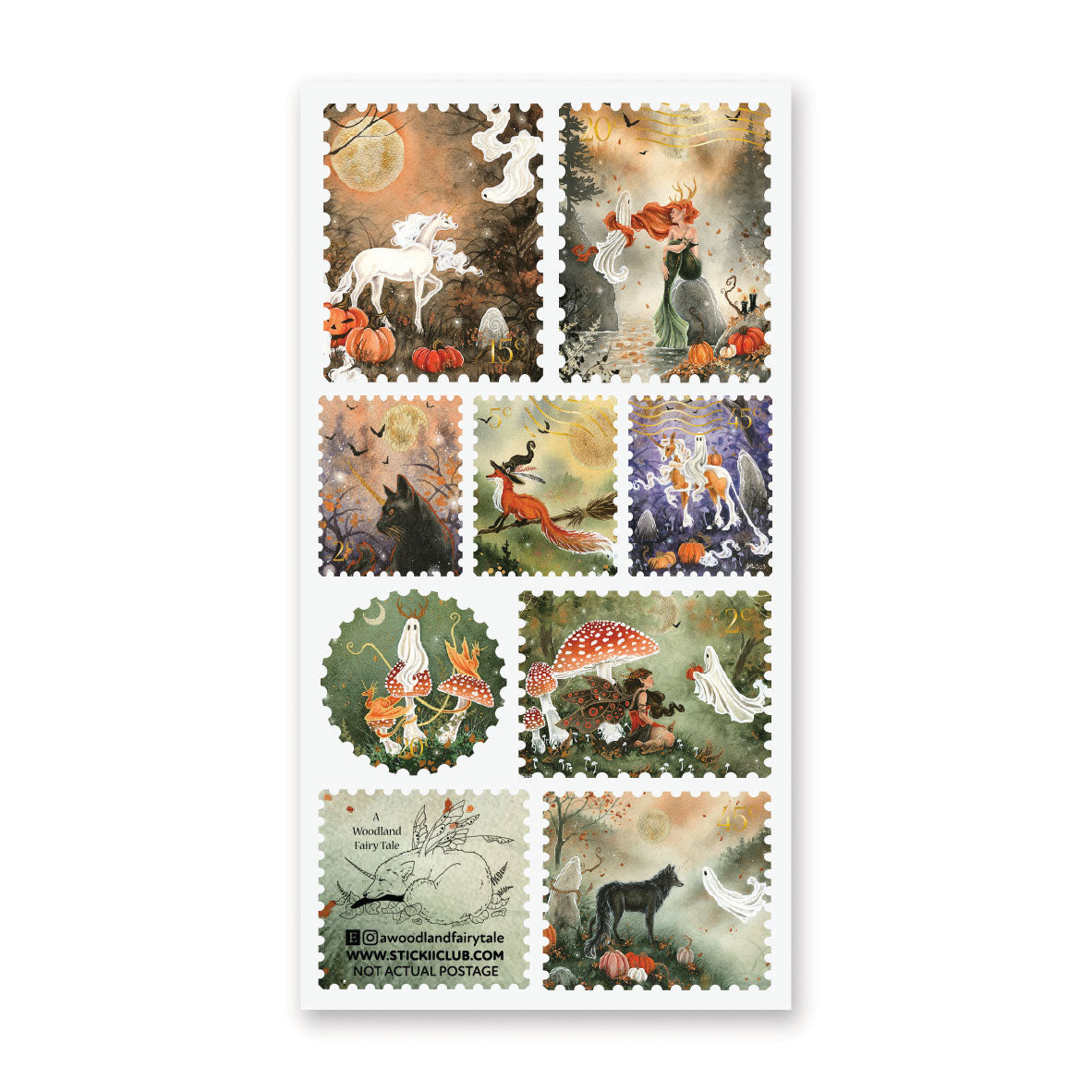 GHOSTS OF AUTUMN STICKER SHEET