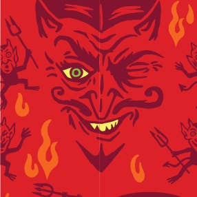 VINTAGE DEVIL CREW SOCKS BY FOOTCLOTHES