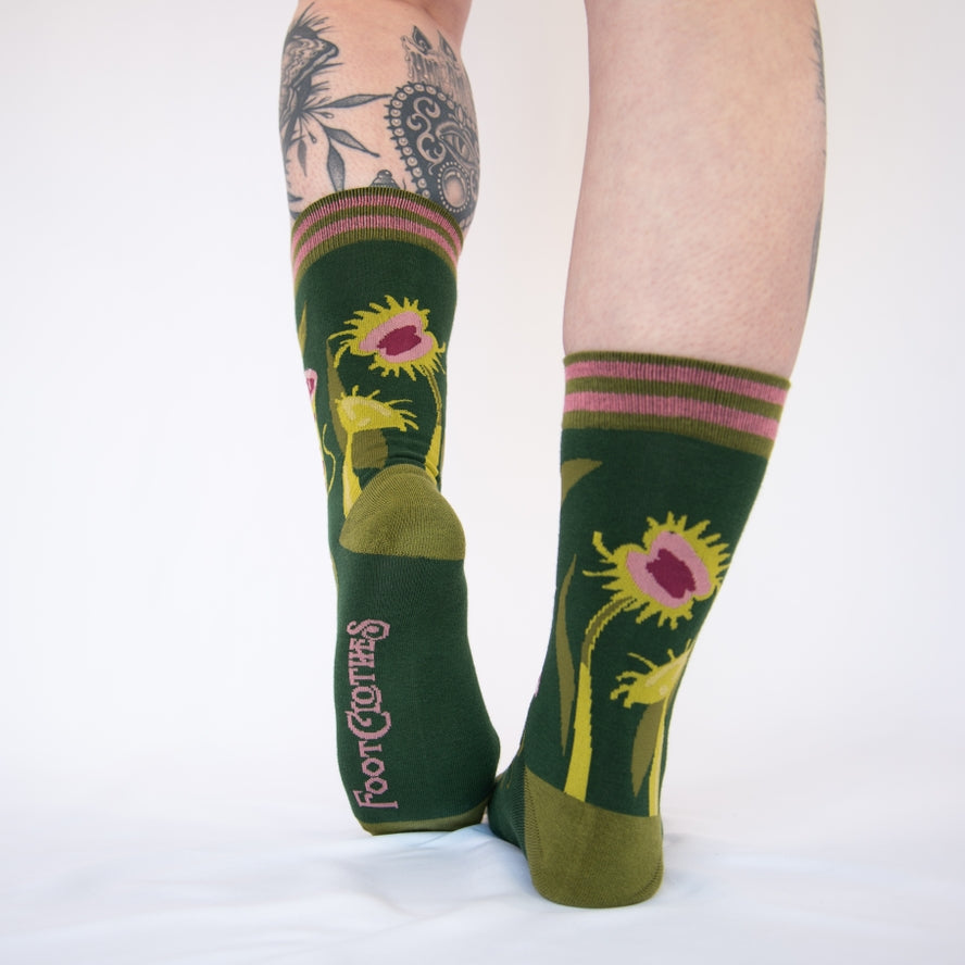 PITCHER PLANT CREW SOCKS BY FOOTCLOTHES