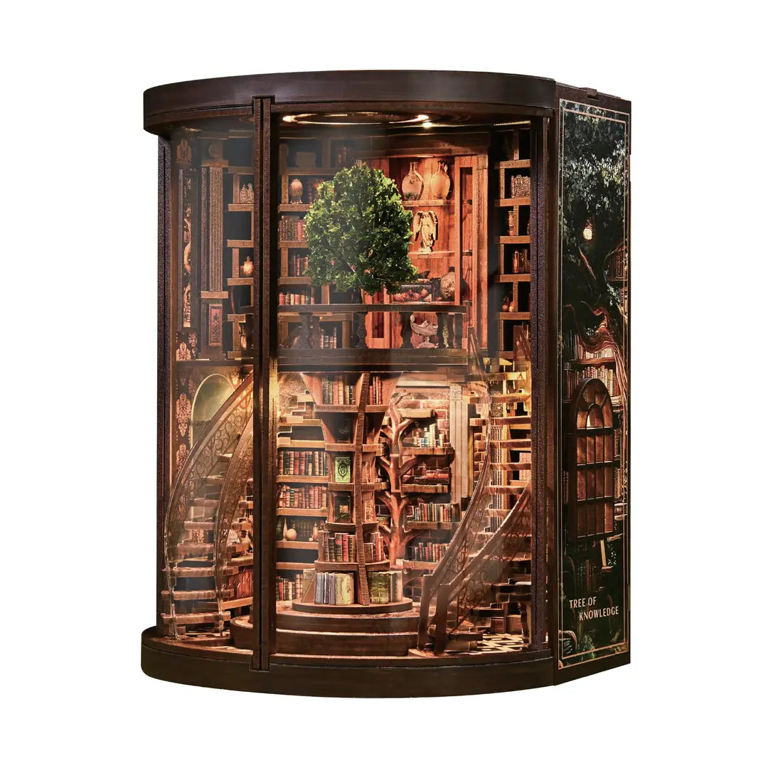 TREE OF KNOWLEDGE BOOK NOOK 3D WOODEN PUZZLE KIT