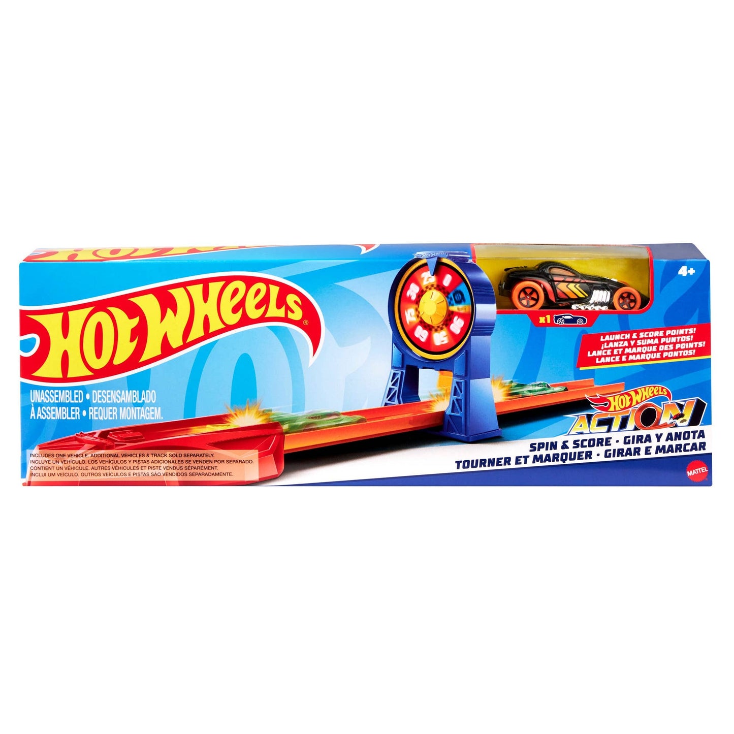 HOT WHEELS SPIN & SCORE STUNT TRACK
