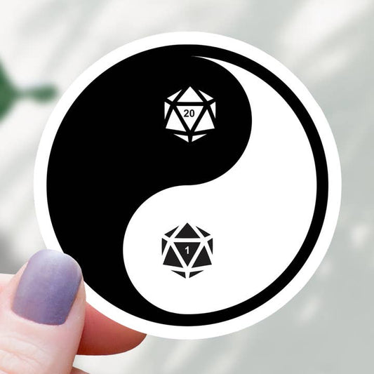 YIN-YANG DICE STICKER