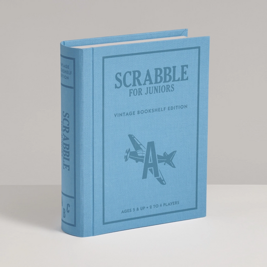 SCRABBLE FOR JUNIORS VINTAGE BOOKSHELF EDITION
