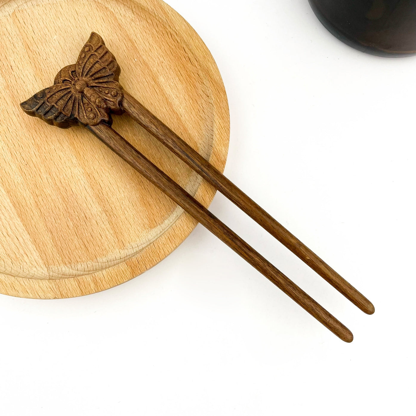 SANDALWOOD MOTH HAIR STICKS