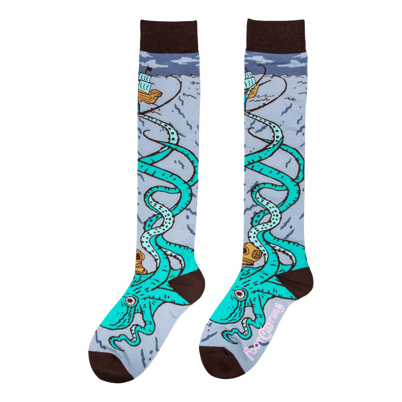 ATTACK OF THE KRAKEN KNEE SOCKS BY FOOTCLOTHES