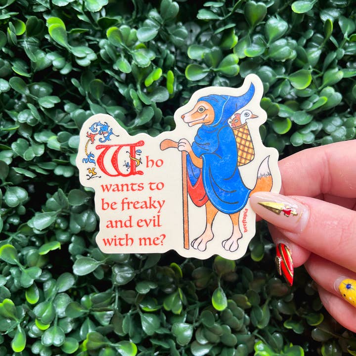 MEDIEVAL FOX VINYL STICKER