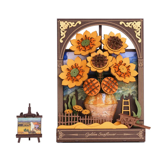 GOLDEN SUNFLOWER 3-D WOODEN KIT
