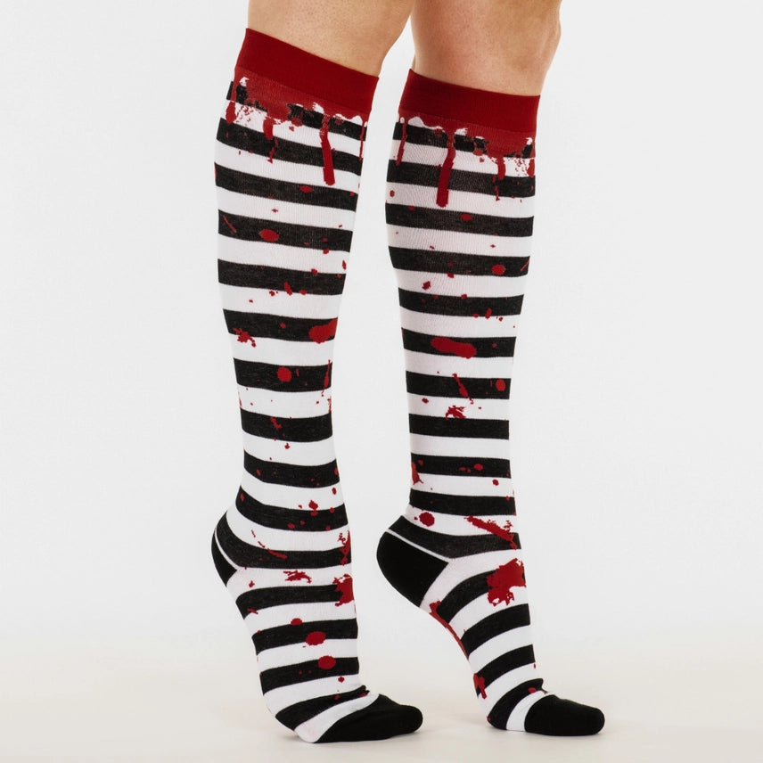 SANGUINE STRIPES KNEE HIGH SOCKS BY FOOTCLOTHING