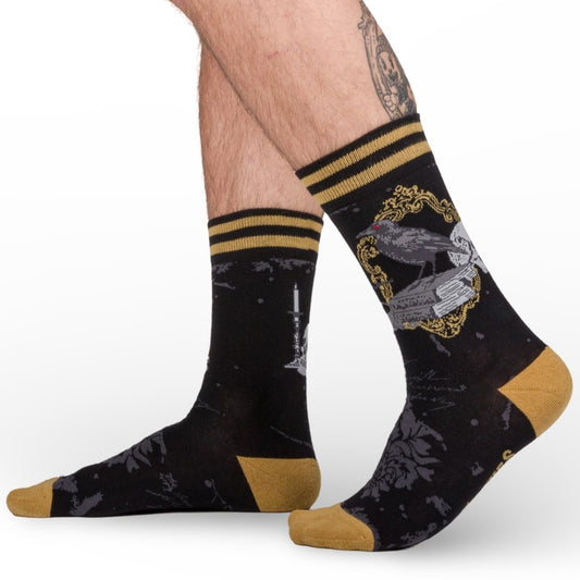 RAVEN'S GRIMOIRE CREW SOCKS BY FOOTCLOTHES