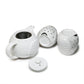SNOWY OWL AND OWLETS TEA SET (TEAPOT AND TWO TEACUPS)