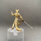 MINIATURE BRASS CAT SWORDSMAN