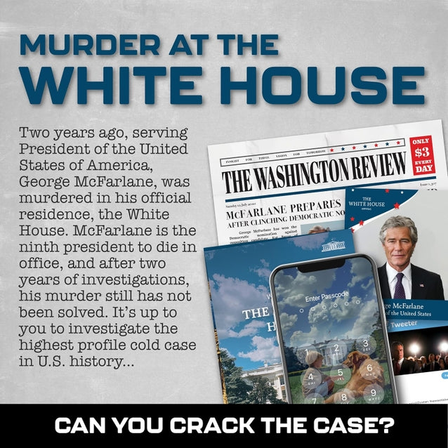 MURDER MYSTERY CASES: MURDER AT THE WHITE HOUSE