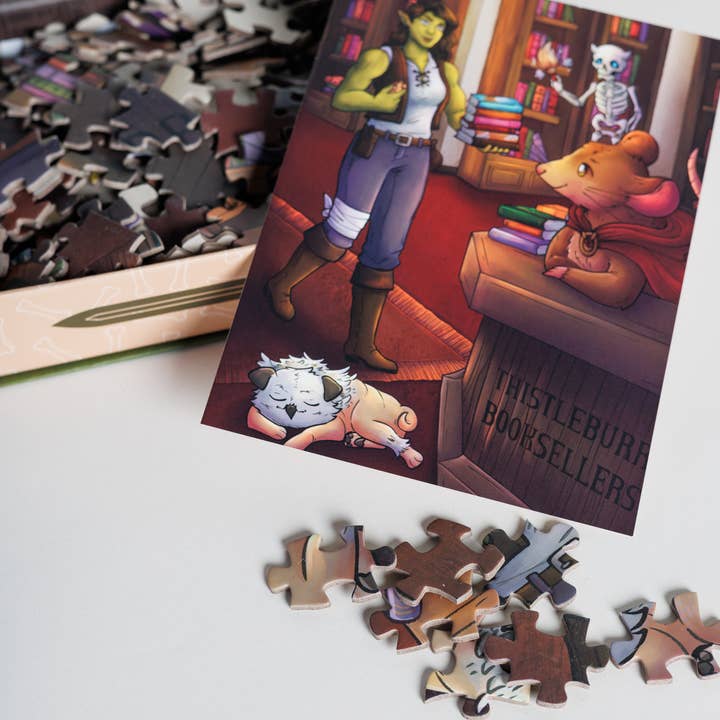 THISTLEBURR BOOKSELLERS: BOOKSHOPS AND BONEDUST 250PC PUZZLE