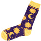 CELESTIAL SUN AND MOON SOCKS