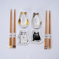 CUTE CATS CHOPSTICKS AND SAUCE DISH SET