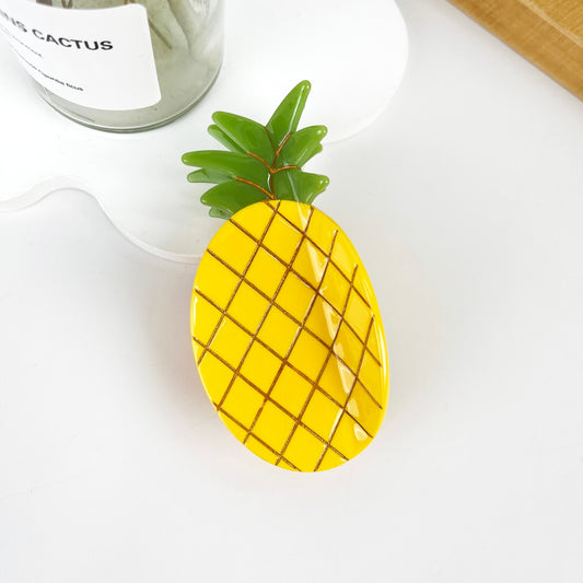 TROPICAL PINEAPPLE HAIR CLAW CLIP