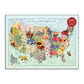 USA STATE FLOWERS 1000PC PUZZLE