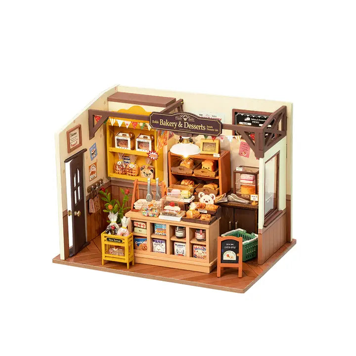 BECKA'S BAKING HOUSE 3-D WOODEN MINIATURE BOOK NOOK KIT