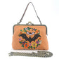 FLORAL BAT KISSLOCK VINTAGE STYLE PURSE