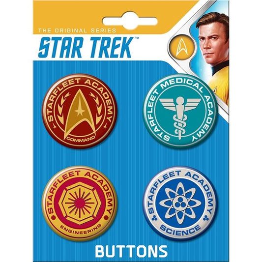 STAR TREK CLASSIC 4-BUTTON SET