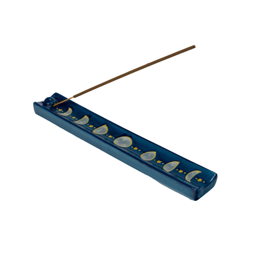 MOON PHASE CERAMIC INCENSE HOLDER