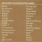 BEADLE & GRIMM ENCOUNTER CARDS 0-6 SET 2