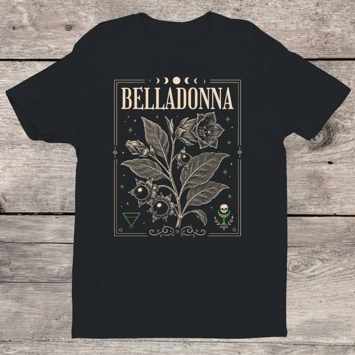 BELLADONNA BOTANICAL ILLUSTRATION T-SHIRT