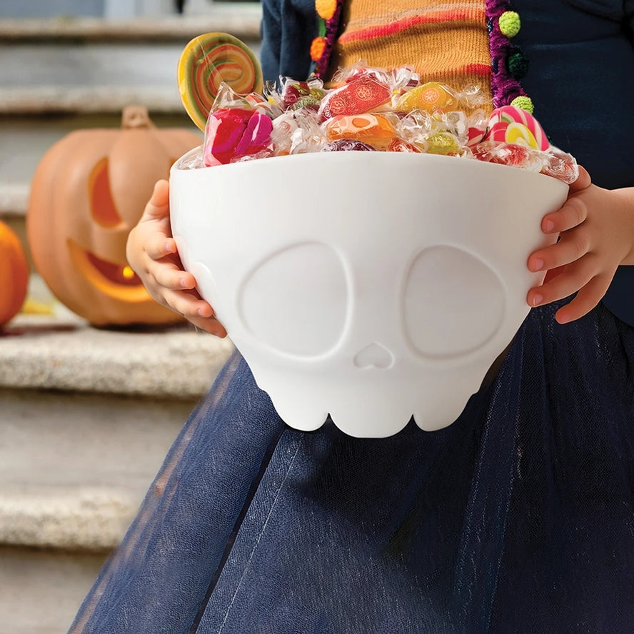 SCARY POPPINGS-MICROWAVE POPCORN POPPER AND BOWL