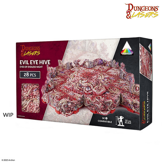 DUNGEONS & LASERS PRE-PAINTED PRIMACAST EVIL EYE HIVE