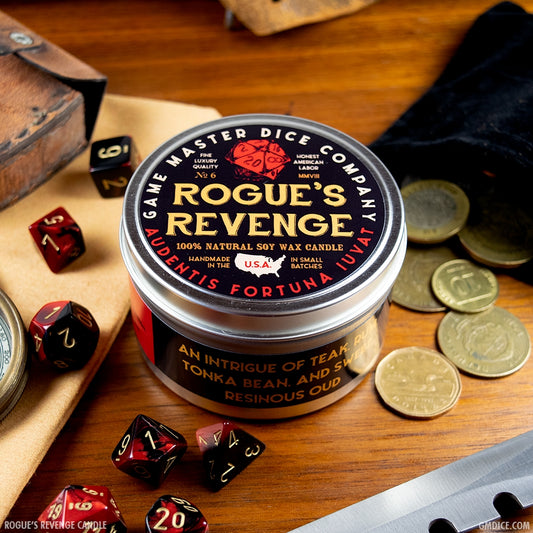 ROGUE'S REVENGE 8oz GAMING CANDLE