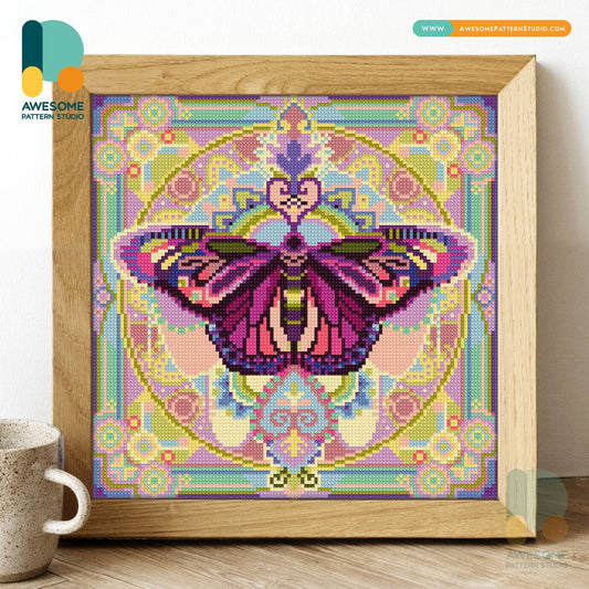 MANDALA BUTTERFLY DIY DIAMOND PAINTING KIT