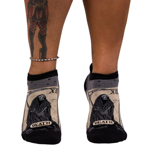 DEATH TAROT ANKLE SOCKS BY FOOTCLOTHES