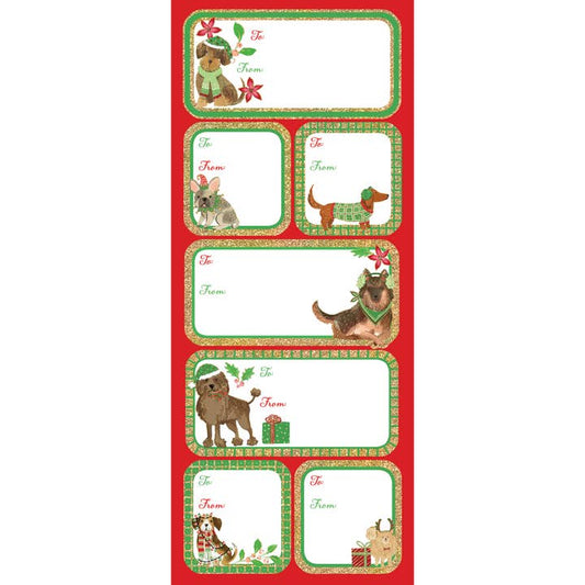 HOLIDAY CANINE GIFT LABELS