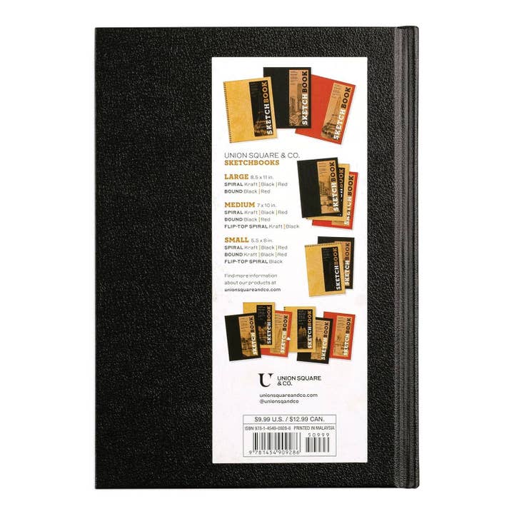 SMALL SKETCHBOOK 5.5 X 8" BOUND HARDCOVER