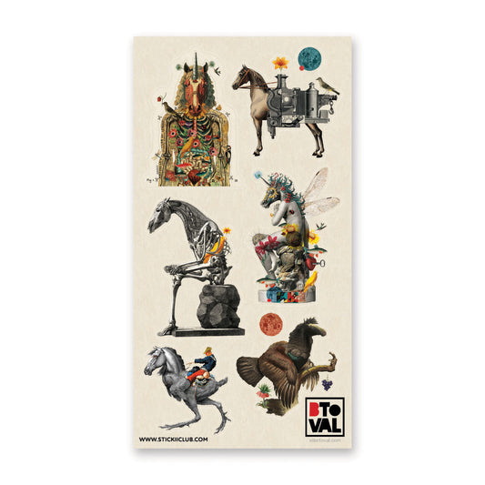 FANTASTICAL HORSES STICKER SHEET
