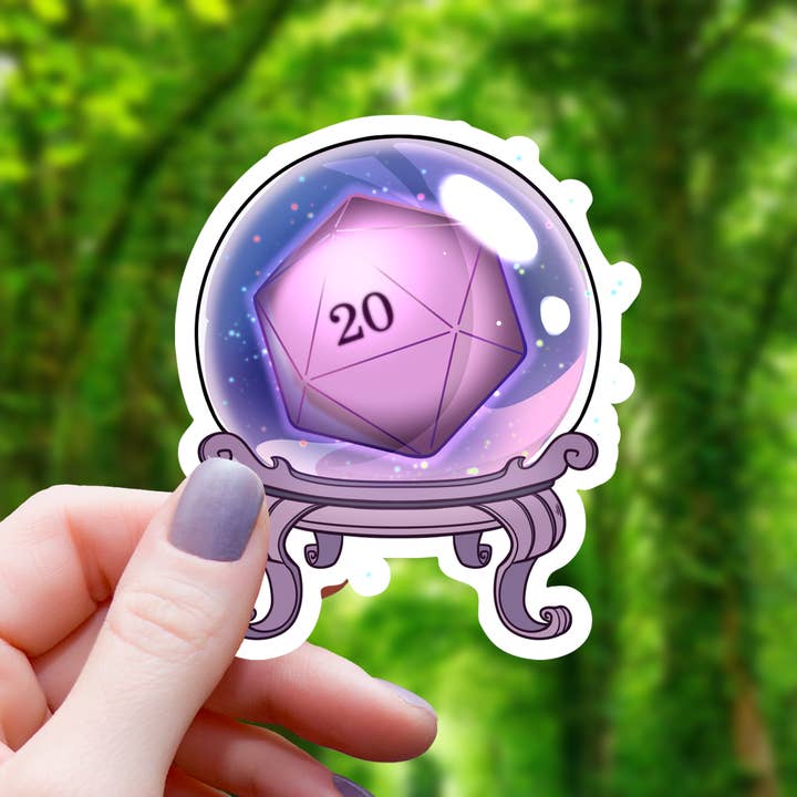 MAGIC CRYSTAL D20 STICKER