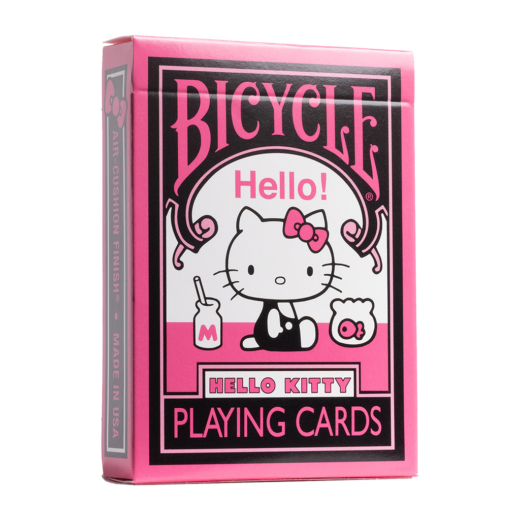 BICYCLE HELLO KITTY PLAYING CARDS BLACK/PINK