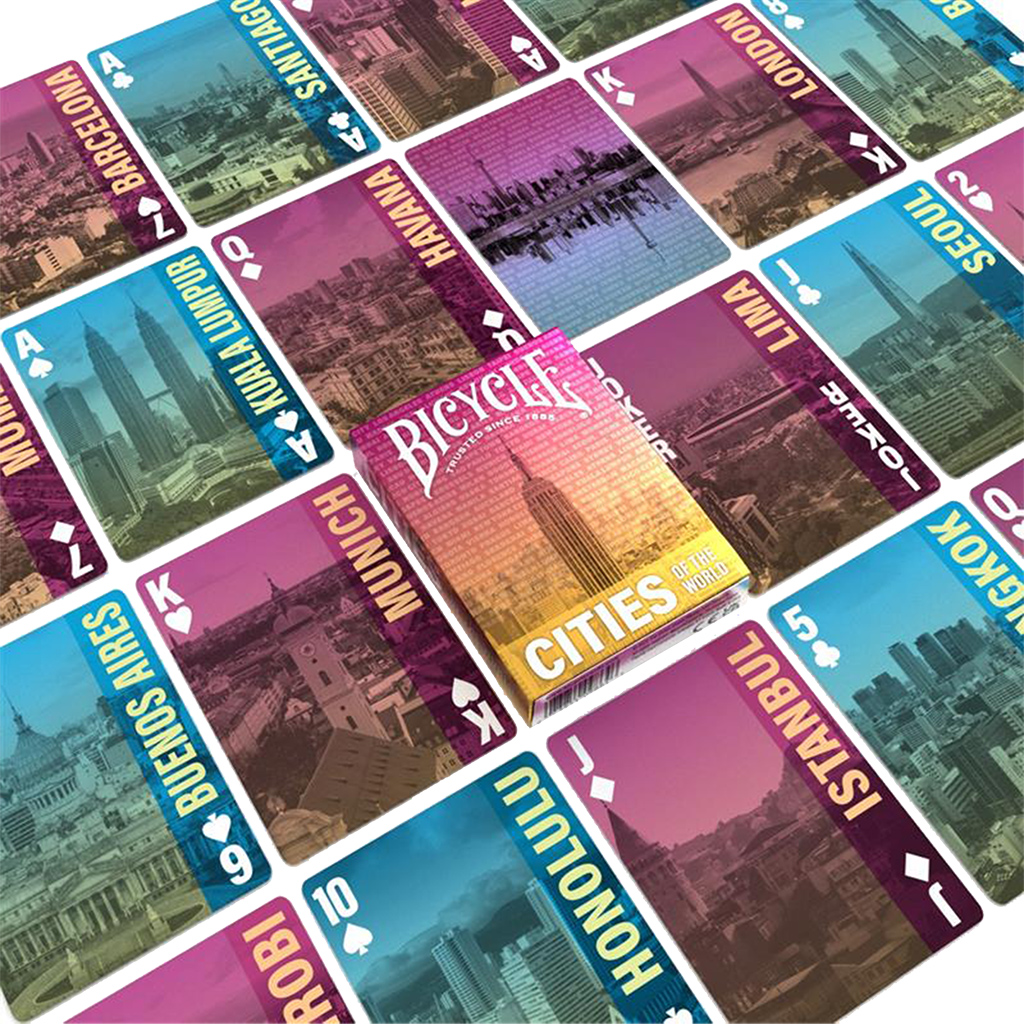BICYCLE PLAYING CARDS CITIES OF THE WORLD
