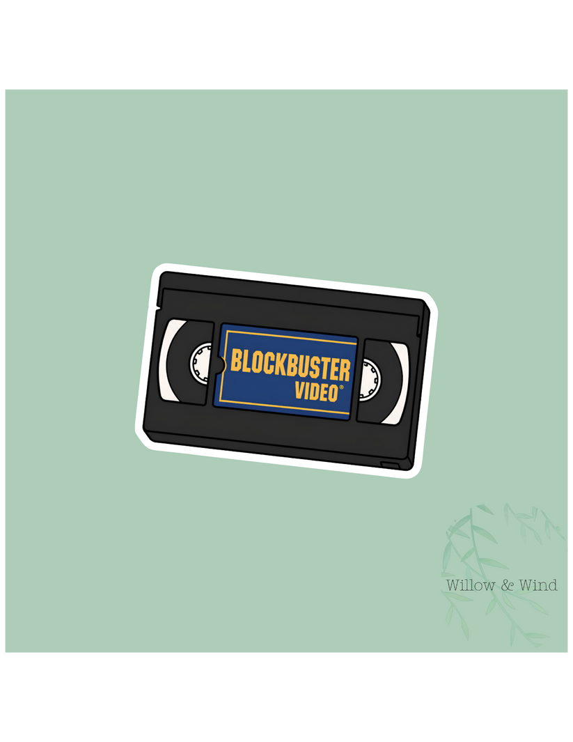 BLOCKBUSTER VIDEO VHS TAPE STICKER
