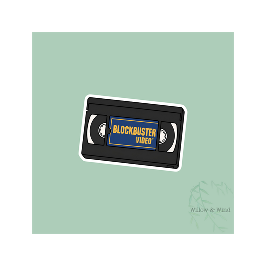BLOCKBUSTER VIDEO VHS TAPE STICKER
