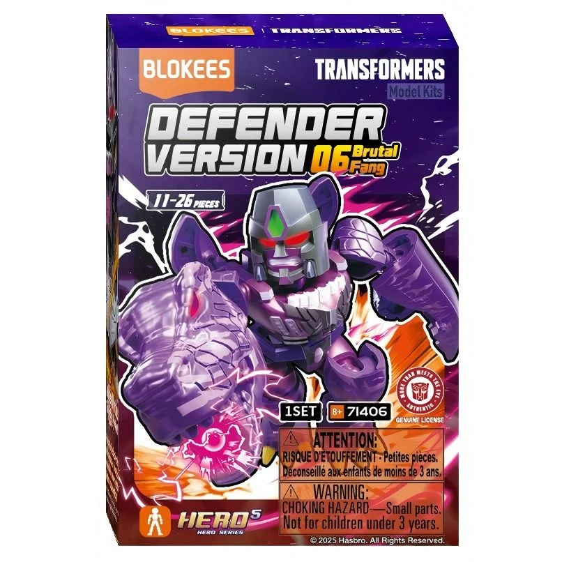 TRANSFORMERS BLOKEES DEFENDER VERSION 06 BRUTAL FANG