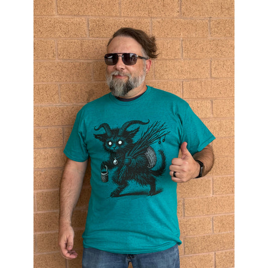 CREEPY KRAMPUS CAT T-SHIRT